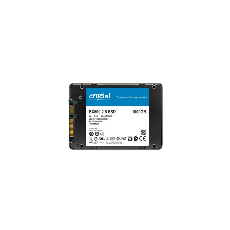 SSD disk 1TB SATA3 Crucial BX500, CT1000BX500SSD1