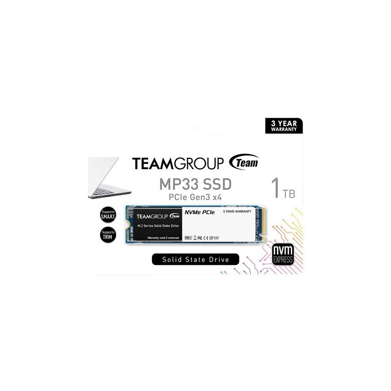 SSD disk 1TB M.2 NVMe TEAMGROUP MP33, TM8FP6001T0C101