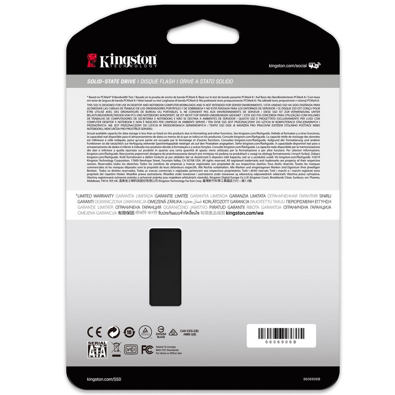 SSD disk 512GB SATA3 Kingston KC600 (SKC600/512G)