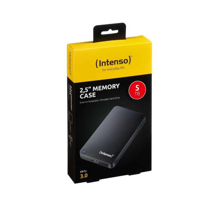 Zunanji trdi disk 2.5 5TB USB 3.0 Intenso Memory Case, črn, 6021513