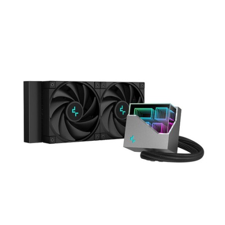 Vodno hlajenje AIO DeepCool LT520, 240mm, RGB, črn