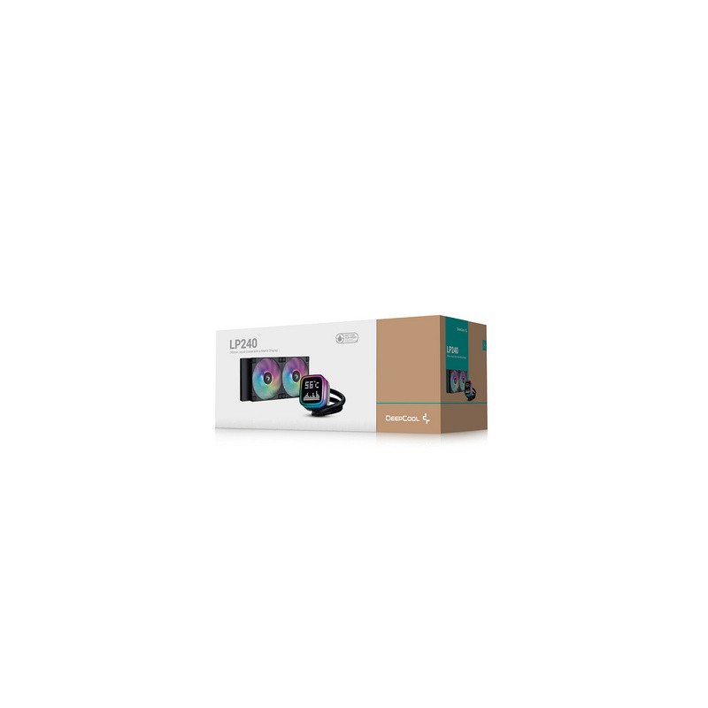 Vodno hlajenje DeepCool LP240, 240mm, Matrix, ARGB, črn