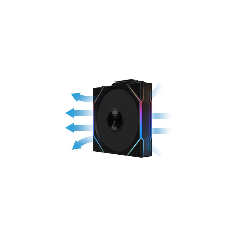 Ventilator Lian Li UNI FAN TL Wireless Reverse Blade, 120mm, črn