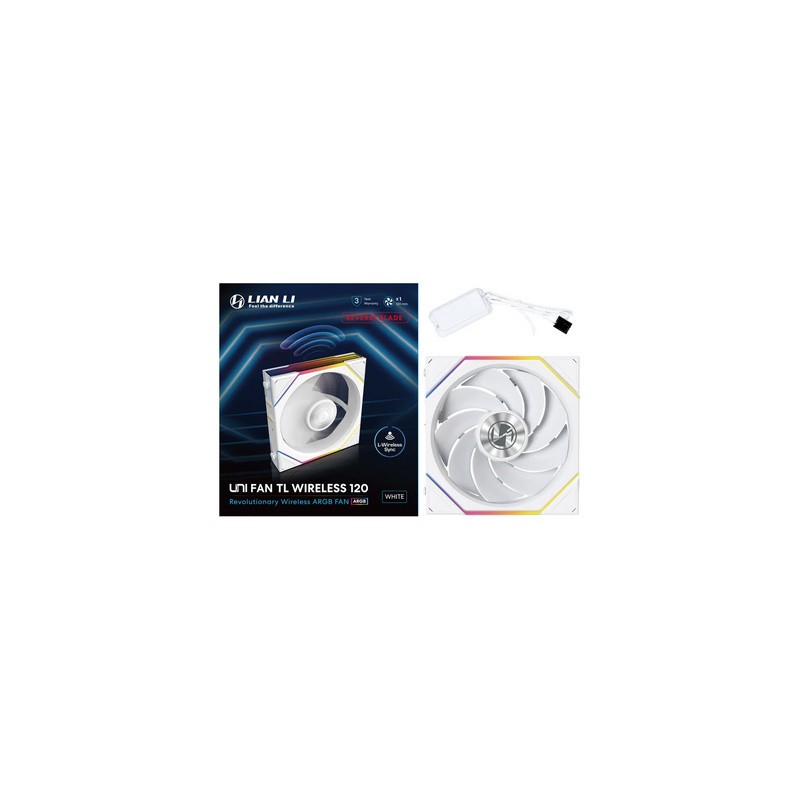 Ventilator Lian Li UNI FAN TL Wireless Reverse Blade, 120mm, bel