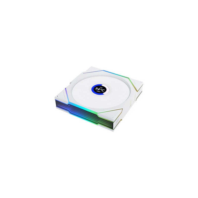 Ventilator Lian Li UNI FAN TL Wireless LCD, 120mm, bel