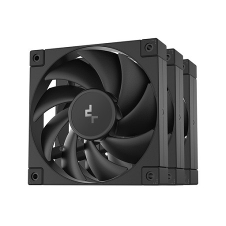 Ventilator DeepCool FD12 3-in-1, PWM, 120mm, 3 Pack, črn