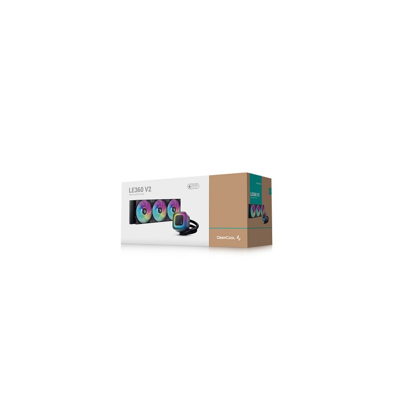 Vodno hlajenje AIO DeepCool LE360 V2, 360mm, črn