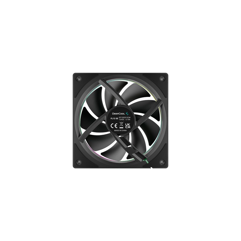 Ventilator za ohišje DeepCool FL12 SE 3-IN-1 ARGB, PWM, 120mm, 3-pack, črn