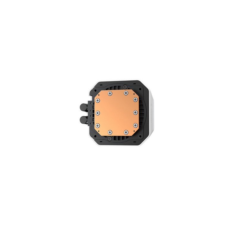 Vodno hlajenje DeepCool LM360 WH, 360mm, LCD, ARGB, bel