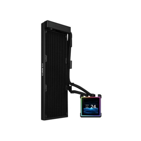 Vodno hlajenje Lian Li HydroShift II LCD-S 360N Fanless, črno