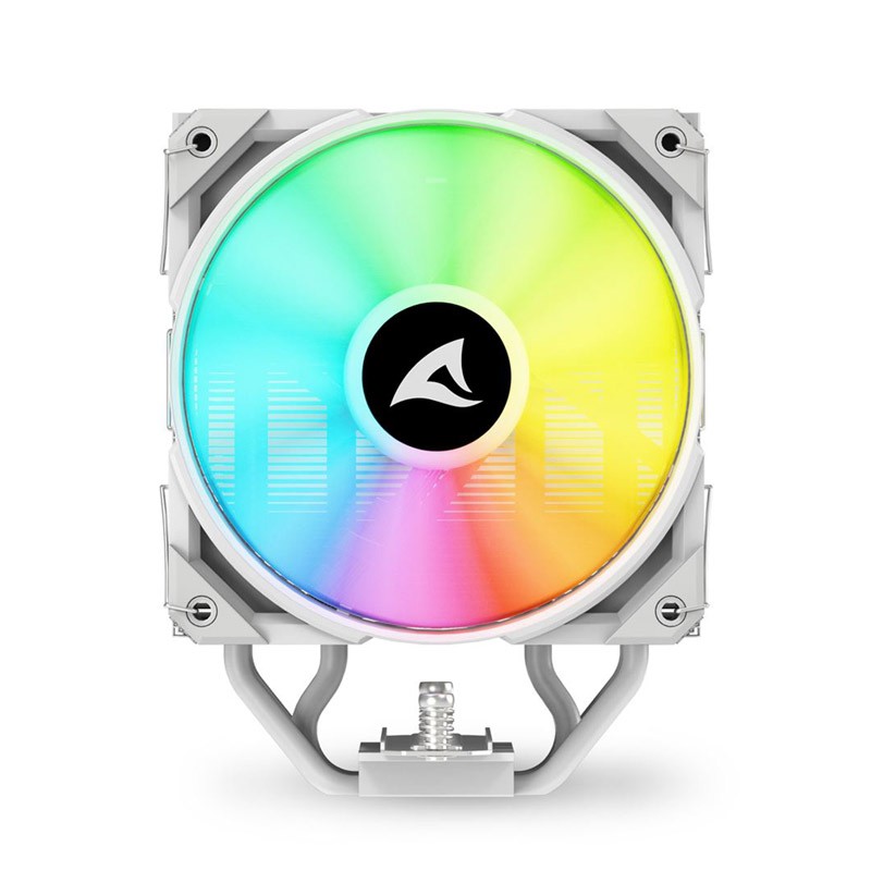 Hladilnik za procesor Sharkoon A40 RGB, 120mm, PWM, bel