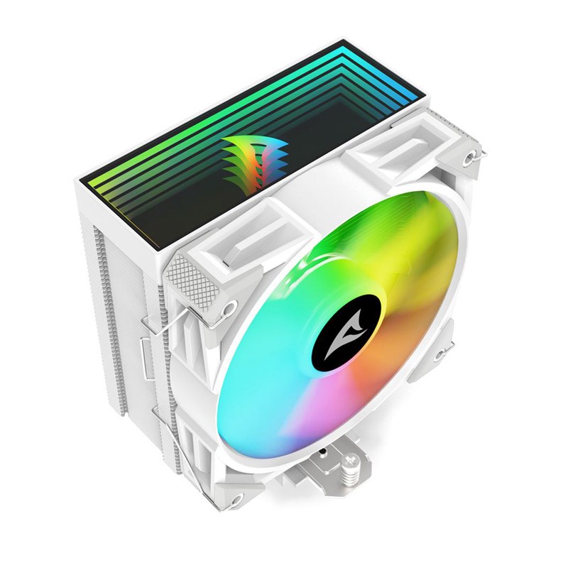 Hladilnik za procesor Sharkoon A40 RGB, 120mm, PWM, bel