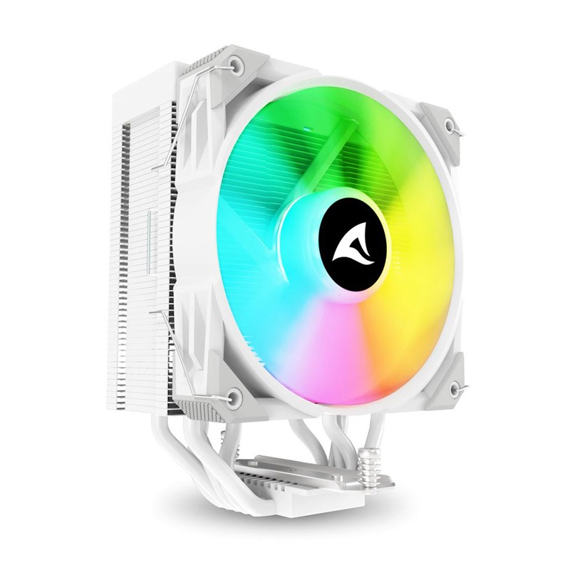 Hladilnik za procesor Sharkoon A50 RGB, 120mm, PWM, bel