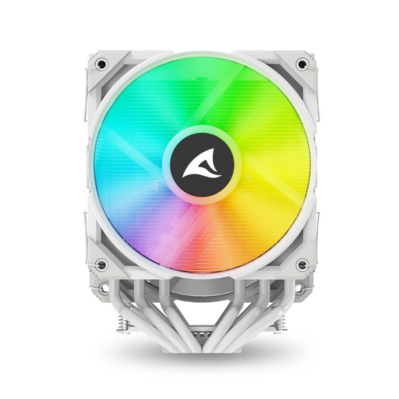 Hladilnik za procesor Sharkoon A60 RGB, 2x120mm, PWM, bel