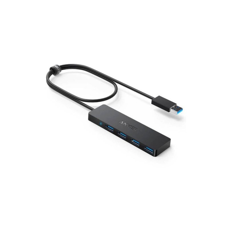 Hub Anker Ultra Slim USB 3.0, 4-port, črn