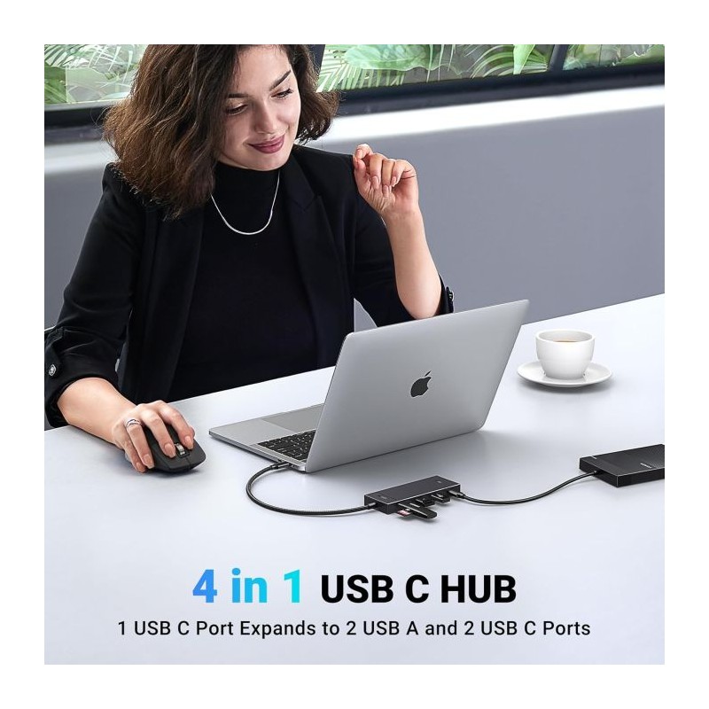 Hub Ugreen 35583, 4-portni, USB-C