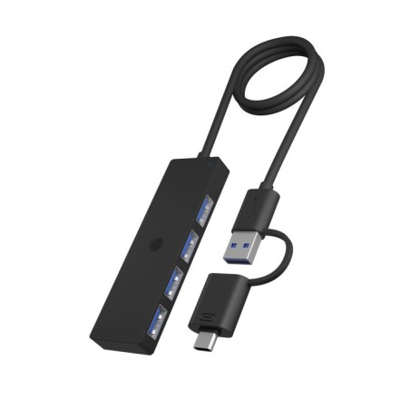 Hub Icy Box IB-HUB1424-C3, 4-portni, USB-C/A 3.2