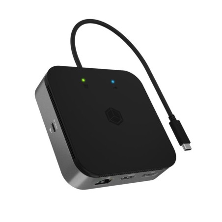 Priklopna postaja Icy Box IB-DK408-C41, 7-v-1, USB 4.0