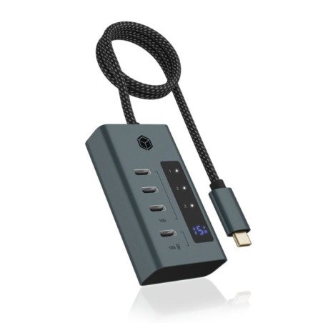Hub IcyBox IB-HUB1454-C31, 4-port, USB-C 3.2