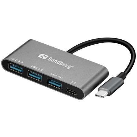 Hub Sandberg USB-C, 3x USB 3.0