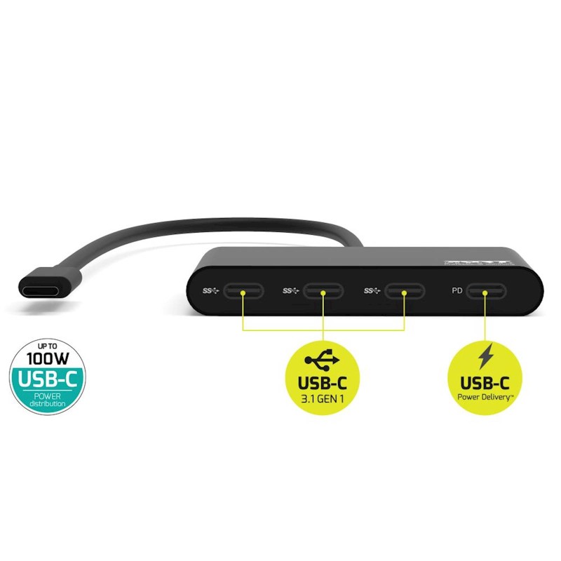 USB Hub PORT (3x USB-C 3.1 Gen 1, 1x USB-C)