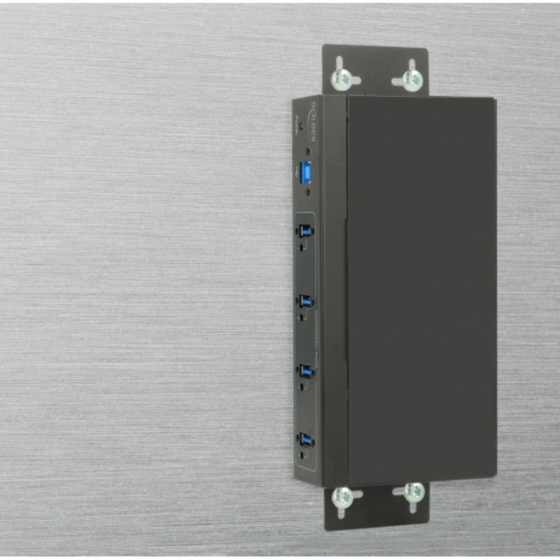 USB Hub Delock USB 3.0 4xA DIN 15kV ESD zaščita
