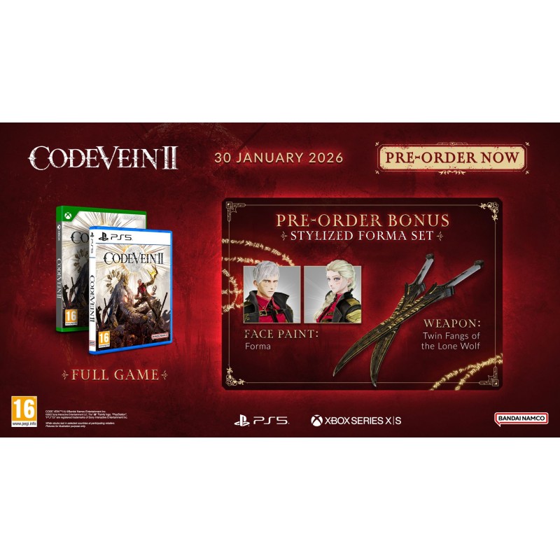 Igra Code Vein II (Playstation 5)