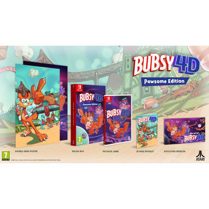Igra Bubsy 4D - Pawsome Edition (Nintendo Switch)