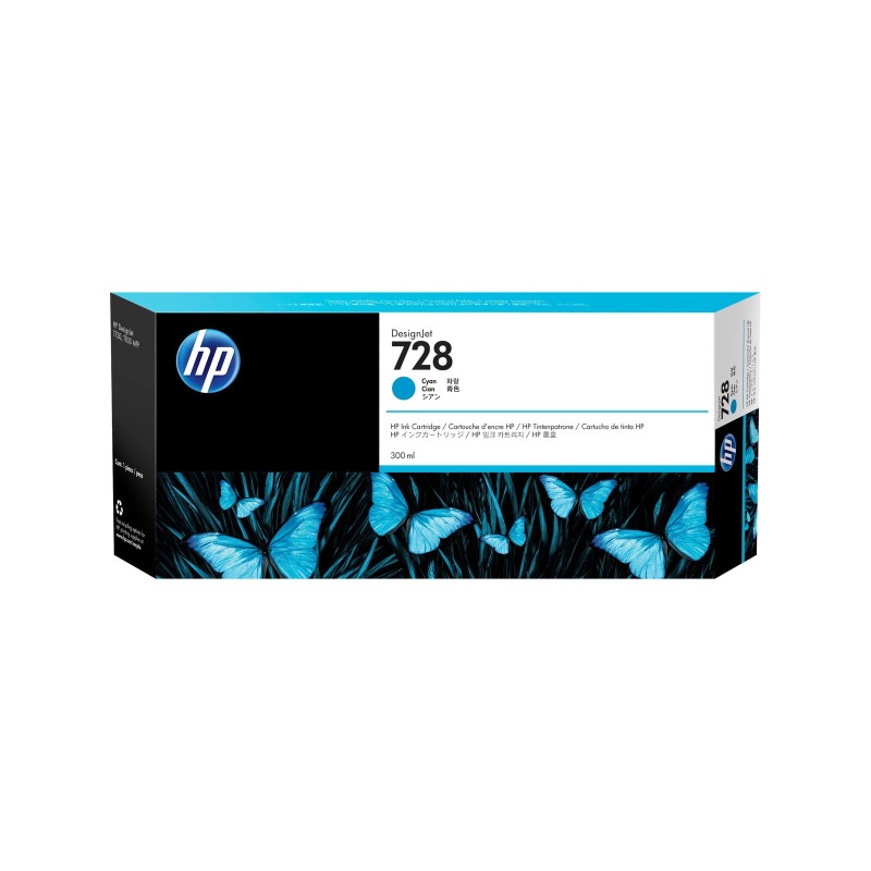 Črnilo HP F9K17A (728), 300 ml, cyan