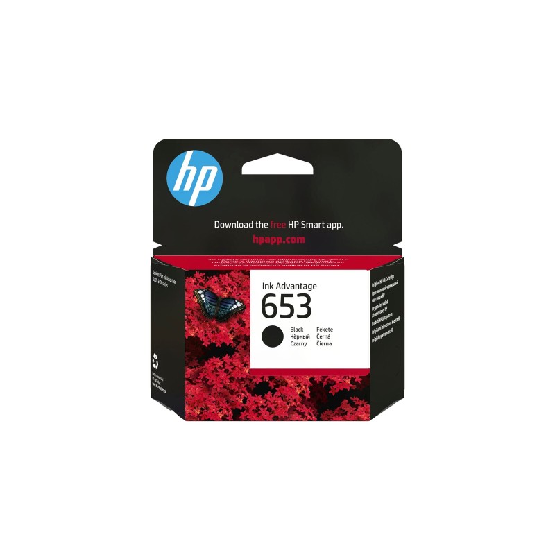 Črnilo HP 653 Black Original Ink Advantage Cartridge