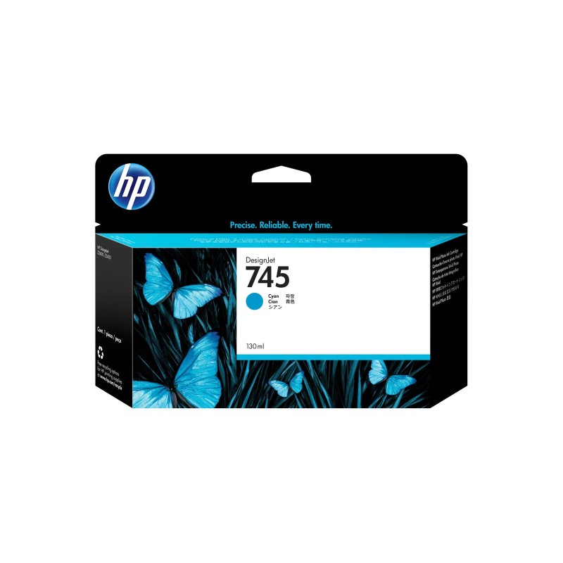 Črnilo HP 745 Ink Cartridge Cyan 130 ml
