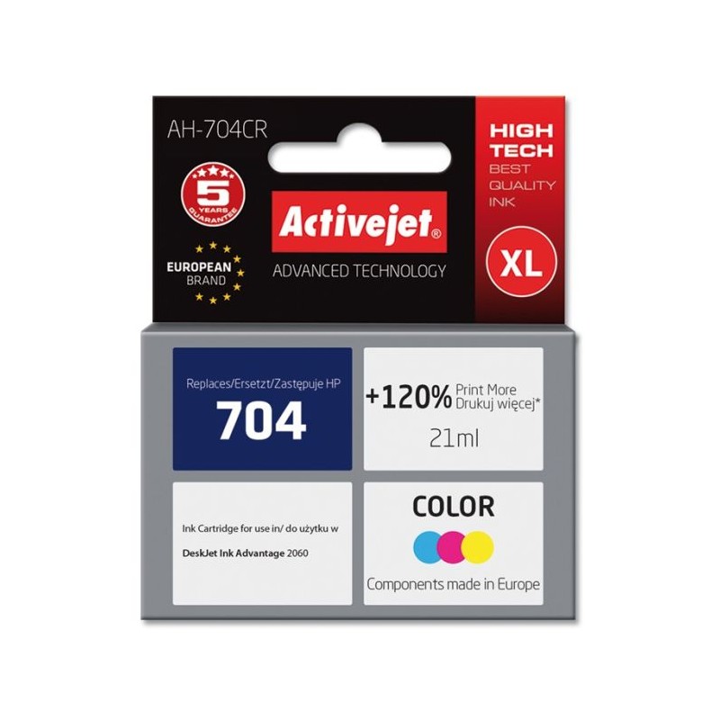 ActiveJet barvno črnilo HP CN693AE 704, AH-704CR