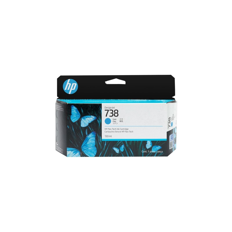 Kartuša HP 738 130-ml, cyan