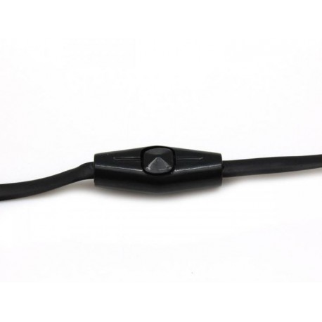 Slušalke ušesne stereo z mikrofonom EP-038B črne SBOX