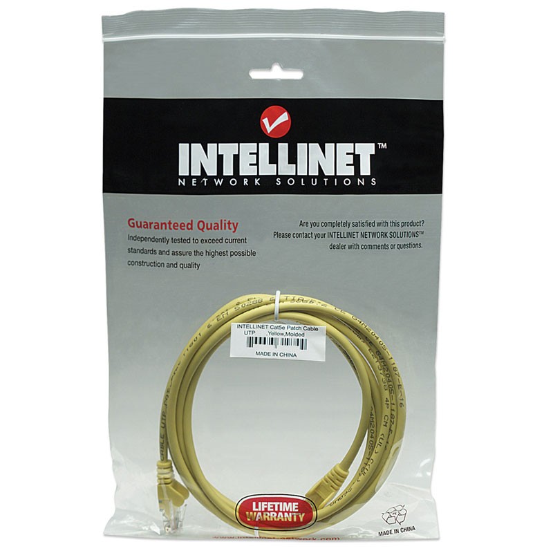 Mrežni kabel INTELLINET UTP CAT5e 5m rumen