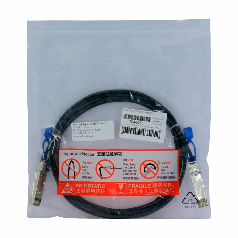 Kabel  SFP28 1m Mikrotik XS+DA0001