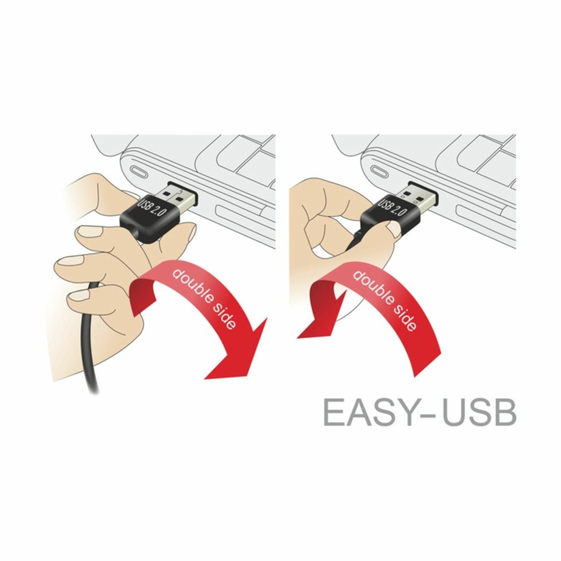 Kabel USB A-B mikro EASY  2m obojestranski Delock 8519206