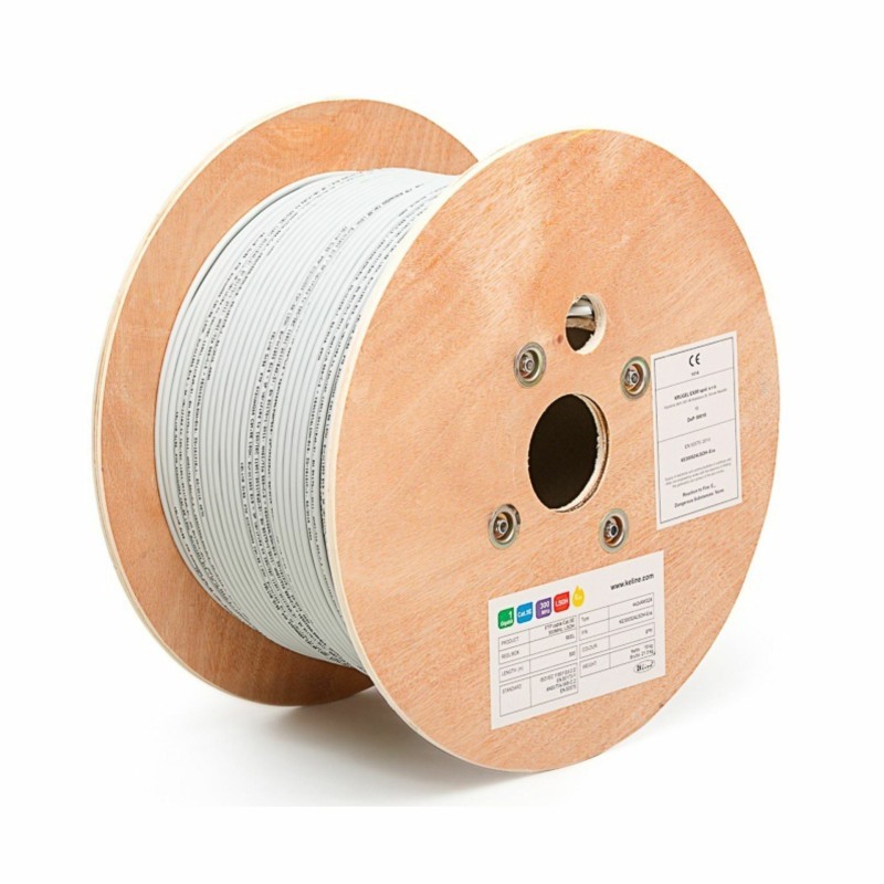 Kabel CAT.5e FTP 4x2 AWG24 300Mhz LSOH Euroclass Dca 500m KELine 9001049