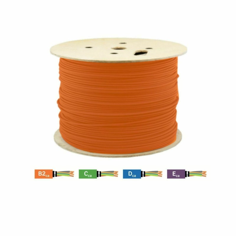 Kabel CAT.6+ UTP 4x2 AWG24 B2ca  500m oranžen Leviton 9001074