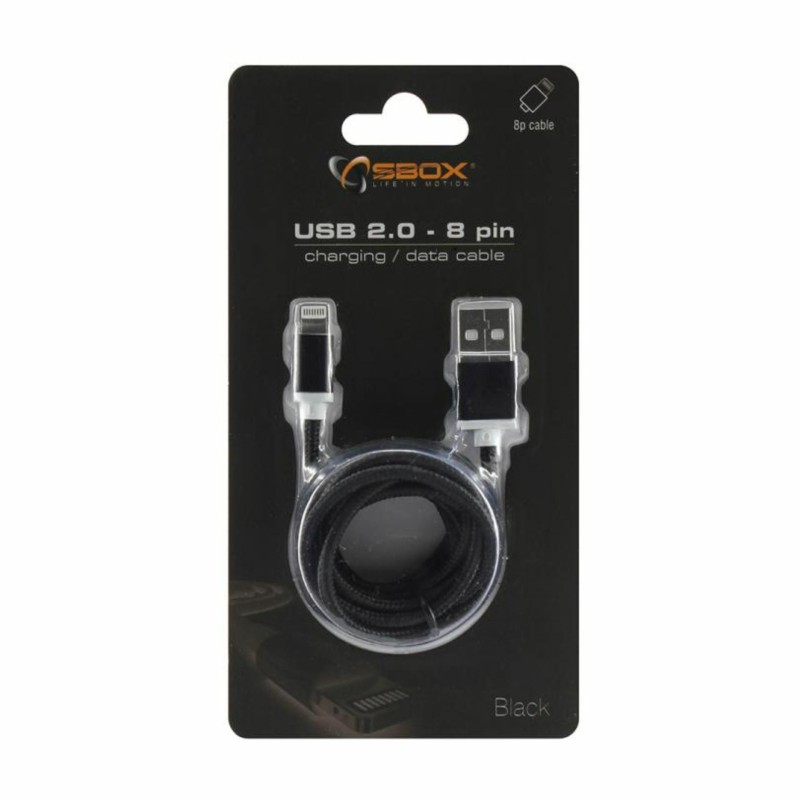 Kabel Apple USB/Lightning 1,5m črn SBOX 8556016