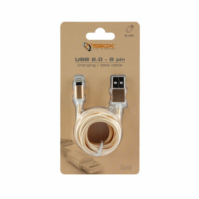 Kabel Apple USB/Lightning 1,5m zlat SBOX 8556017