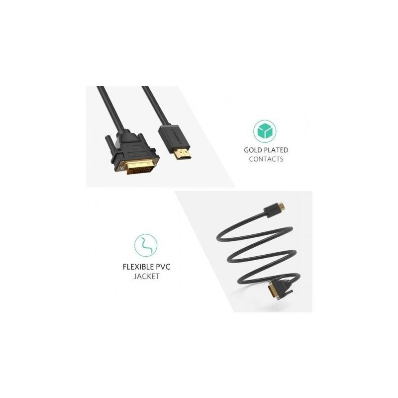 Ugreen HDMI na DVI kabel 24+1 2m