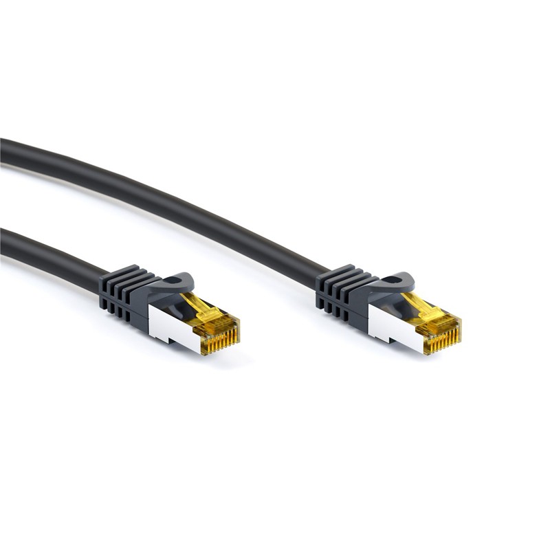 Kabel GOOBAY (91626) SFTP CAT 6A / S/FTP CAT 7 patch 5m črn mrežni povezovalni k