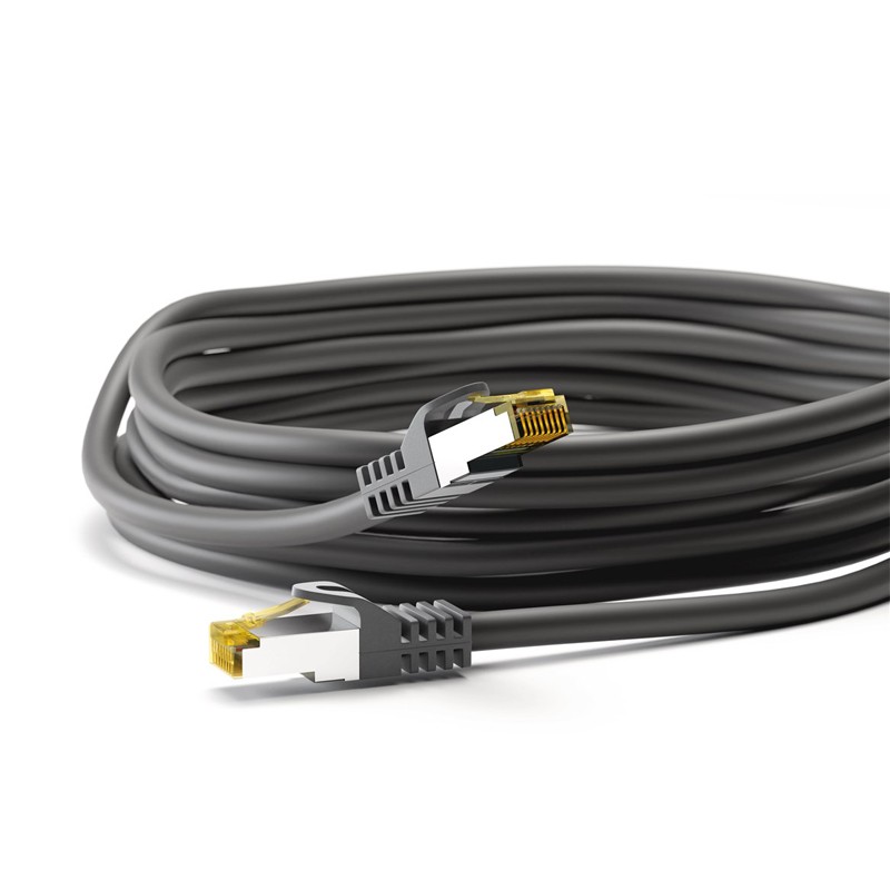 Kabel GOOBAY (91626) SFTP CAT 6A / S/FTP CAT 7 patch 5m črn mrežni povezovalni k