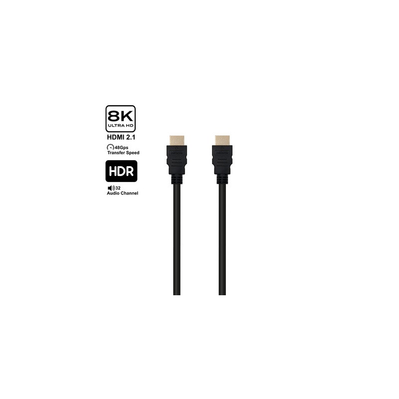 Kabel Ultra High Speed HDMI 2.1, 8K 60Hz, M/M, Ethernet, 3m, črn, Ewent EC1322,