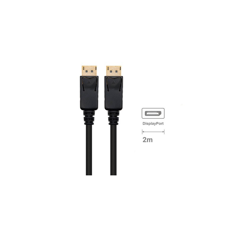 Kabel DisplayPort 1.4, M/M, 8K 60Hz, 4K 240Hz, Shielded, 2m, črn, Ewent EC1406,