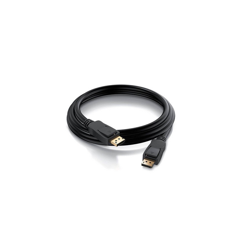 Kabel DisplayPort 1.4, M/M, 8K 60Hz, 4K 240Hz, Shielded, 2m, črn, Ewent EC1406,