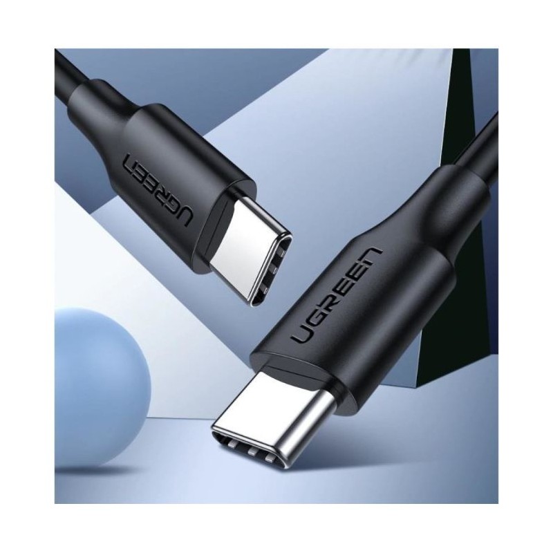 Kabel UGREEN USB 2.0 USB-C na USB-C 0,5m (črn) - polybag