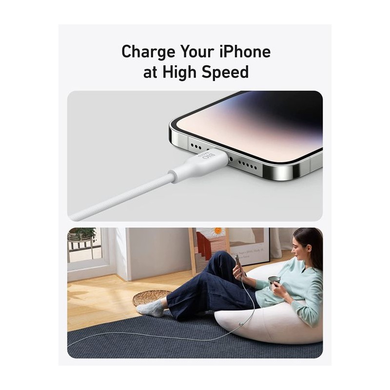 Kabel Anker 541, USB-C na Lightning , 1.8m bel, A80A2G21