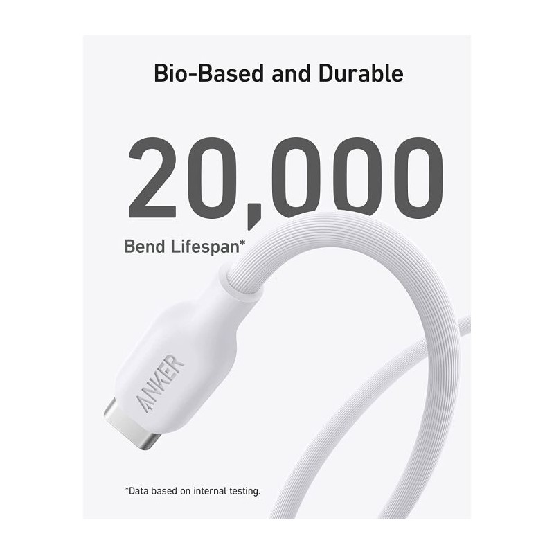 Kabel Anker 541, USB-C na Lightning , 1.8m bel, A80A2G21